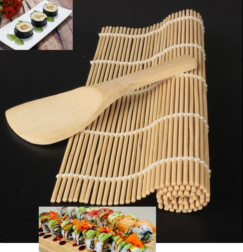 Dụng cụ cuộn sushi bằng gỗ ( nhật bản )