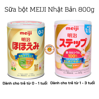 Sữa bột Meiji 0-1 1-3 Nội Địa Nhật 800g Date T4 2023 thumbnail