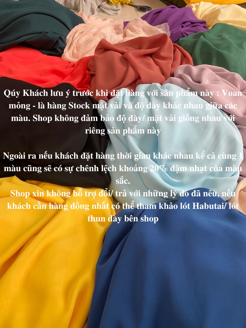 VẢI CHIFFON GIÁ RẺ LOẠI MỎNG - LÀM LÓT
