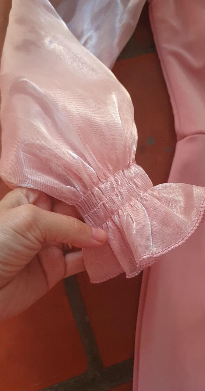 Đầm có mút  bo tay umi-QH