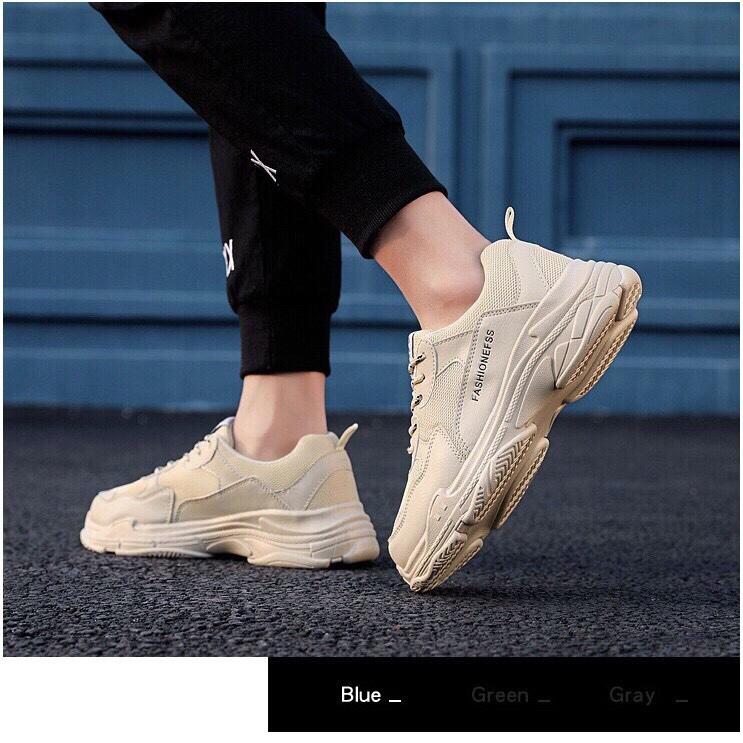 Giày thể thao S26 - Đế cao - Da lộn - Siêu êm