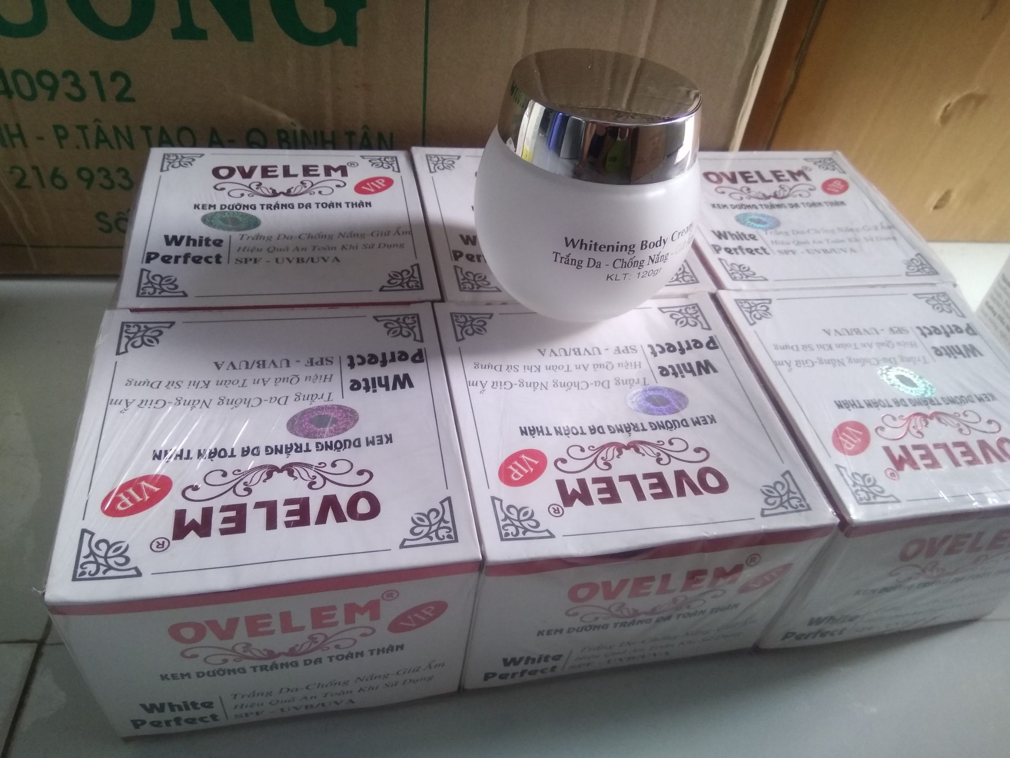 kem body ovelem trắng da cao cấp 120g