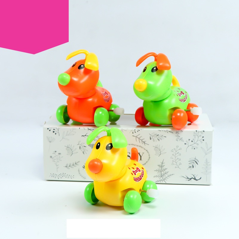 Đồ chơi thú chạy cót mini, động vật đáng yêu chạy dây cót cho bé