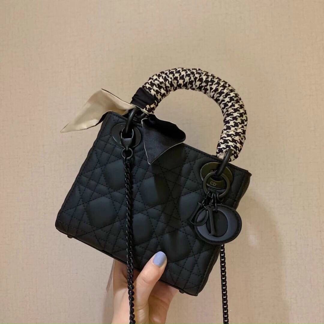Túi xách nữ 3 Ô Khóa Đen sz 18