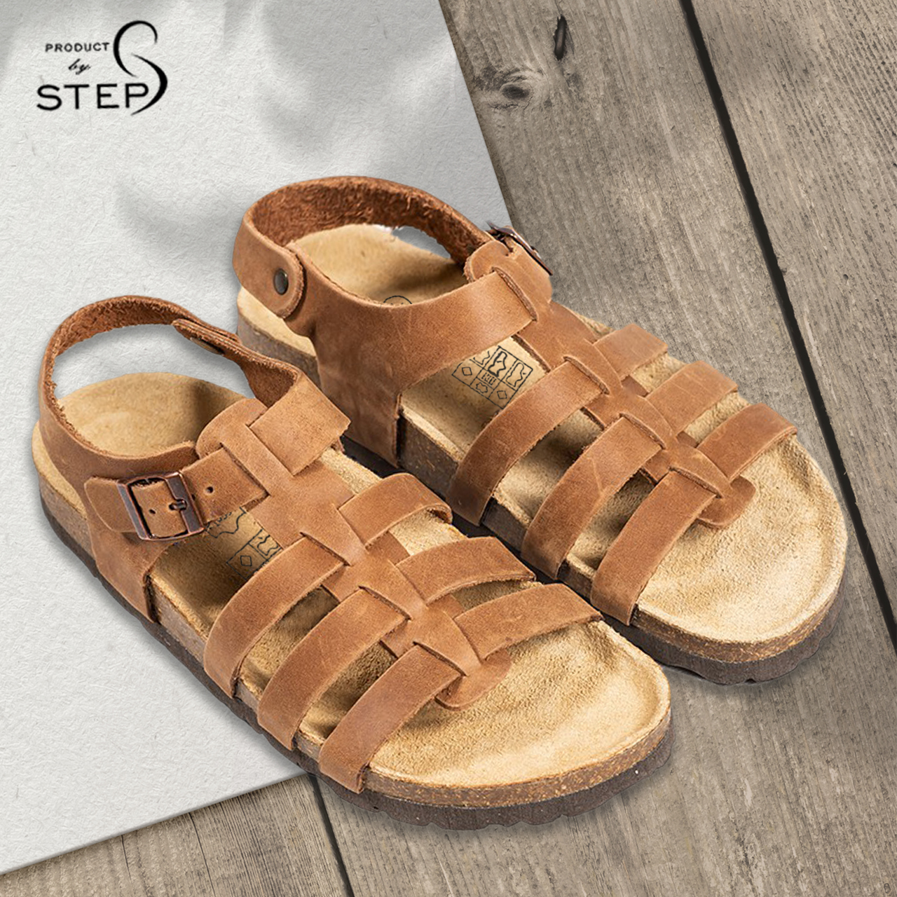 [HCM][Sandal] Giầy đế trấu Unisex Da thật chiến binh (size 35-45)