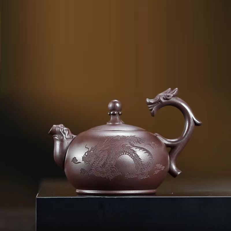 Ấm tử sa nghi hưng đề lương long hàng thiên hạ 270 ml