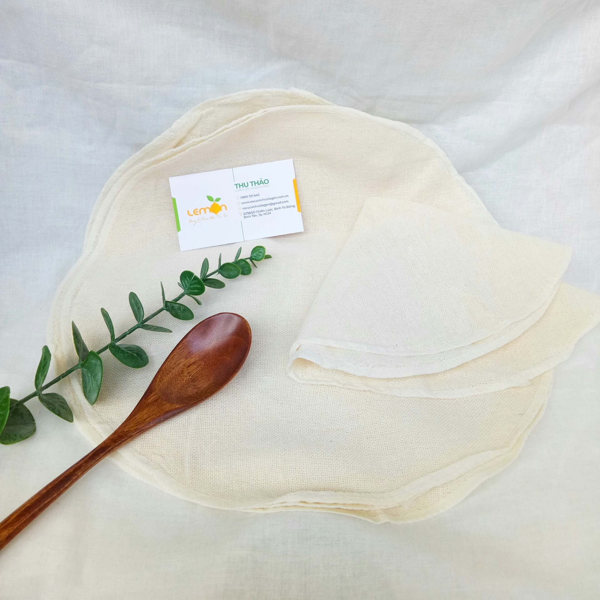 Khăn vải hấp bánh bao, màn thầu, sủi cảo (Lót và phủ bánh) - Khăn hấp đậu, hấp xôi