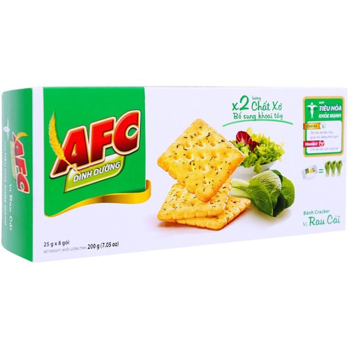 Bánh Qui Mặn AFC 200g (8 gói x 25g)
