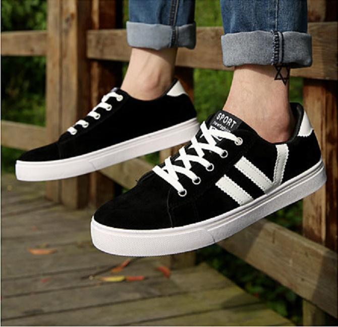 ░S░I░Ê░U░ ░R░Ẻ░ 🔝 GIẦY SNEAKER G34 ( ĐEN ) HOT TREND Giày thể thao/Giày nam phong cách Korea, dễ kết hợp, mẫu mới nhất ( NEW ARRIVAL ) - LEADER MAN ▄▀▄▀▄▀