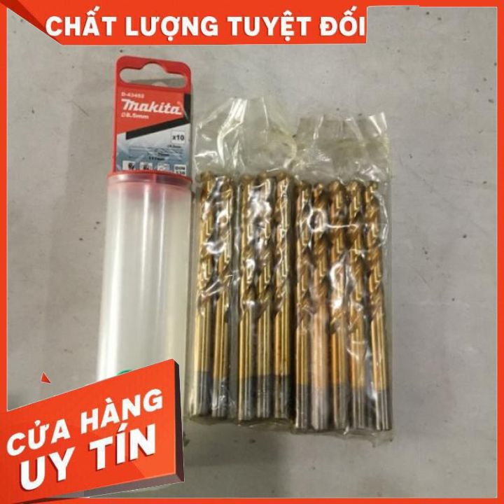 [Chính Hãng] Set 10 mũi khoan sắt 8,5 D-43452