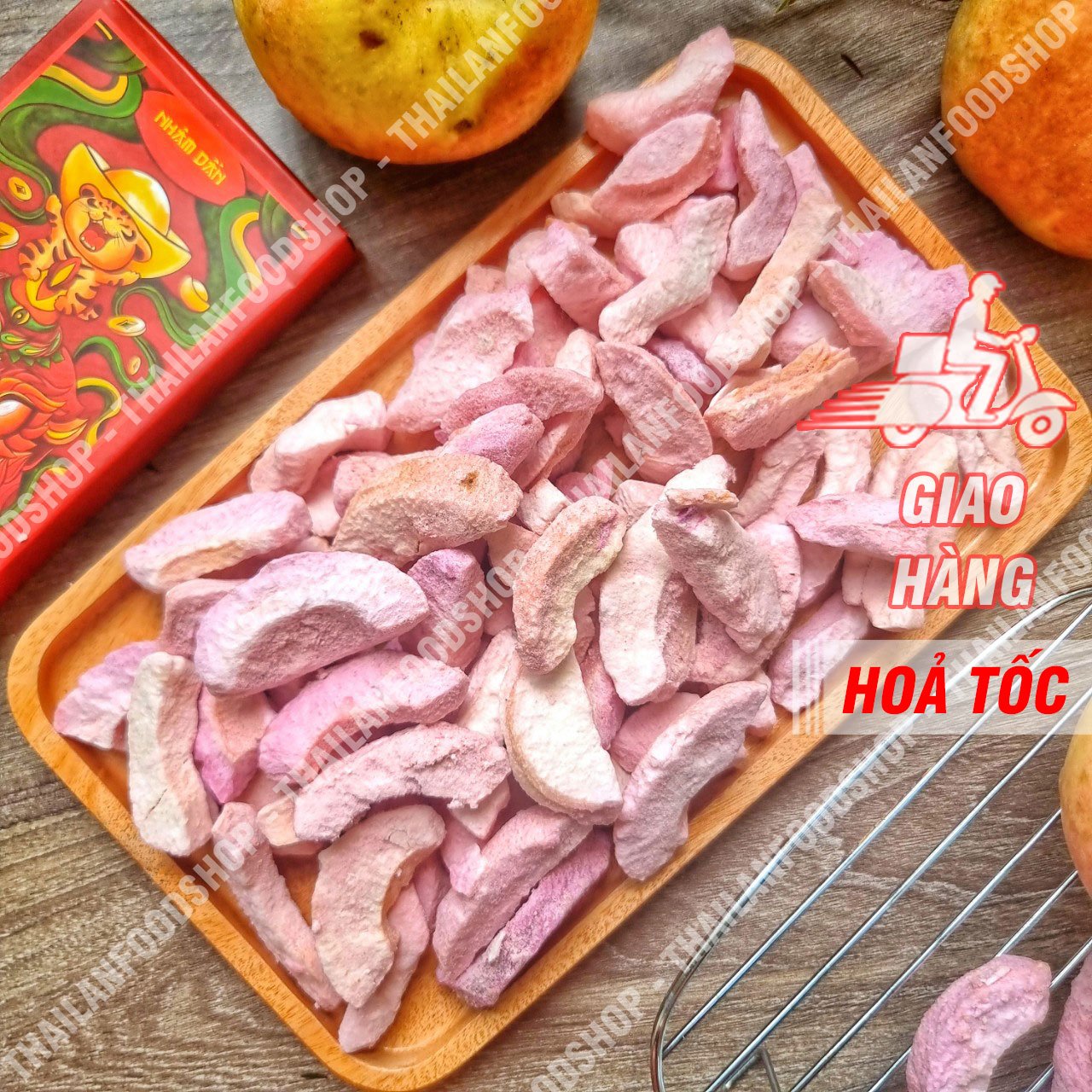 Đào Sấy Thăng Hoa ( Sấy Đông Khô ) - Túi 500Gram