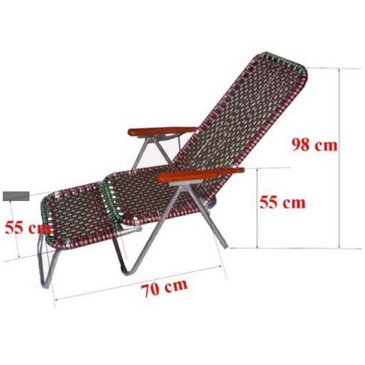 Ghế Gấp Khung Tròn Sơn Nhũ (Tay Gỗ)