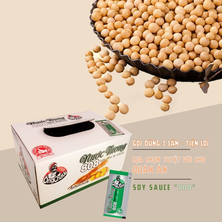 Nước Tương Gói Ông Chà Và 808 8ml - Hộp 120 Gói
