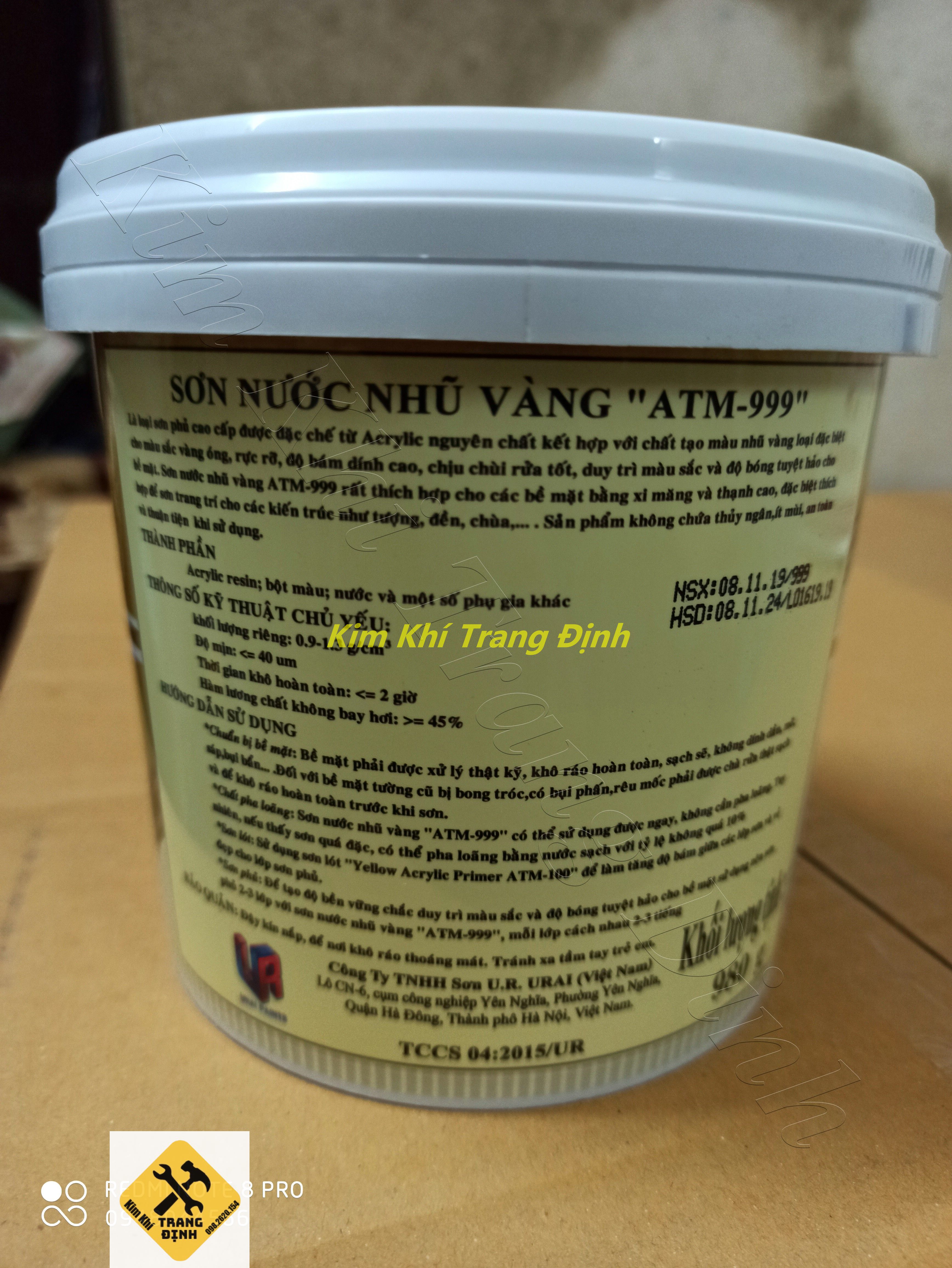 Sơn nước nhũ vàng ATM 999 (980g)