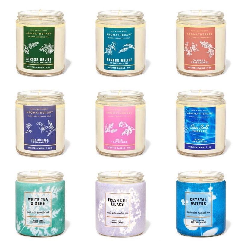 [Đủ Mùi 198g] Nến Thơm 1 Bấc Bath And Body Works Scented Candle