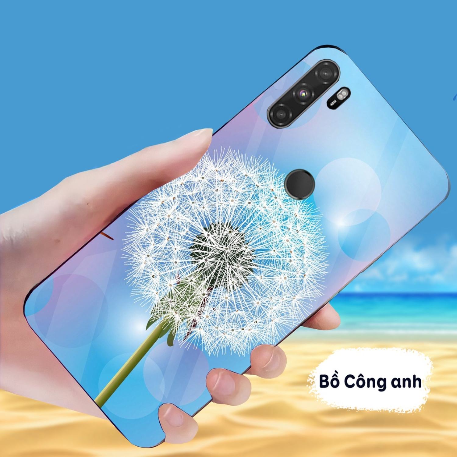 Ốp Lưng Vsmart Active 3 Mặt kính cường lực sáng bóng, cao cấp