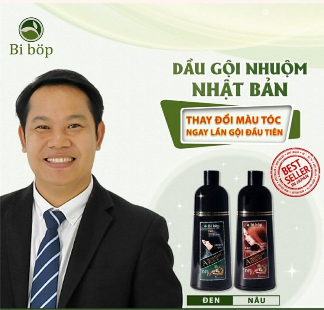 Dầu gội phủ bạc bi bop nhật bản