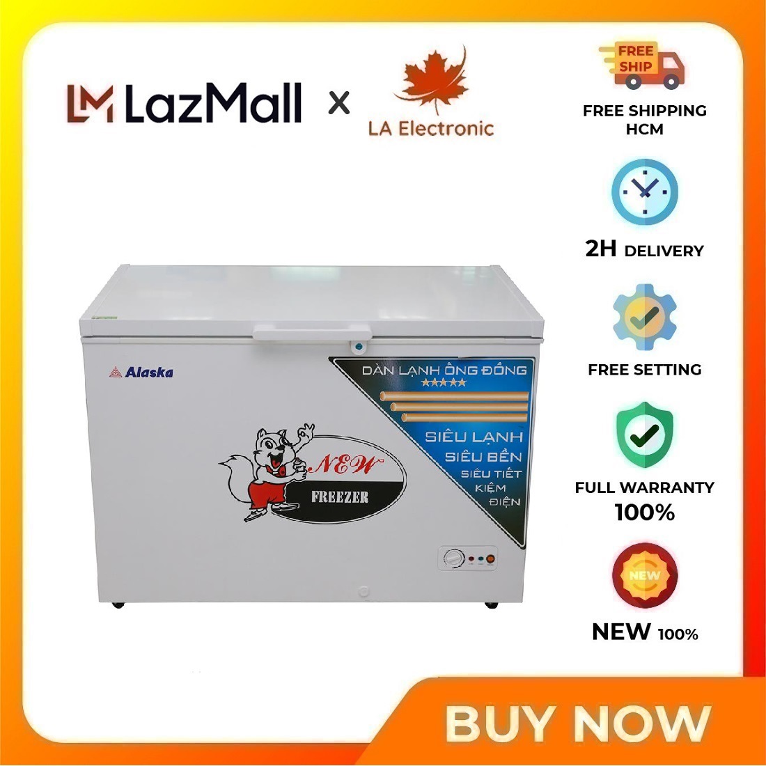 - bd 400c - tủ đông alaska 295 lít bd-400c - miễn phí vận chuyển hcm - khóa an toàn giúp bạn an tâm, tránh tình trạng mở cửa tủ ngoài ý muốn
