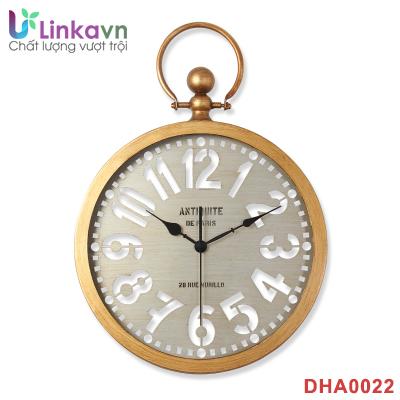 Đồng hồ trang trí treo tường cao cấp DHA0022 – Kiểu dáng cổ điển trang nhã