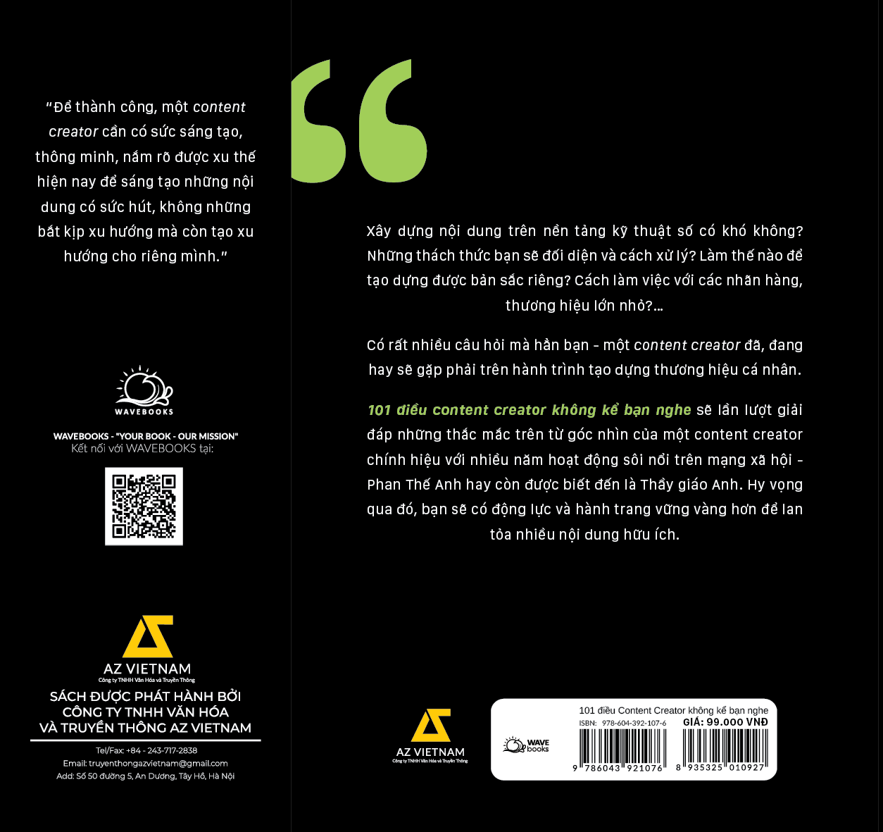 Sách Fahasa - 101 Điều Content Creator Không Kể Bạn Nghe