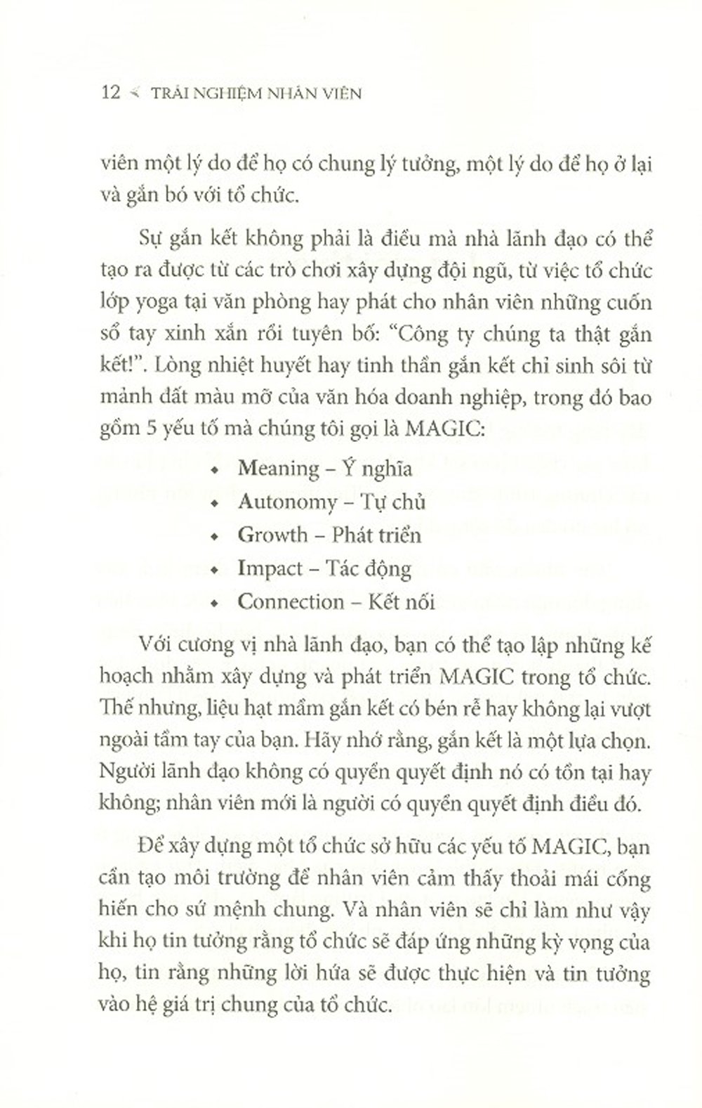 Trải Nghiệm Nhân Viên