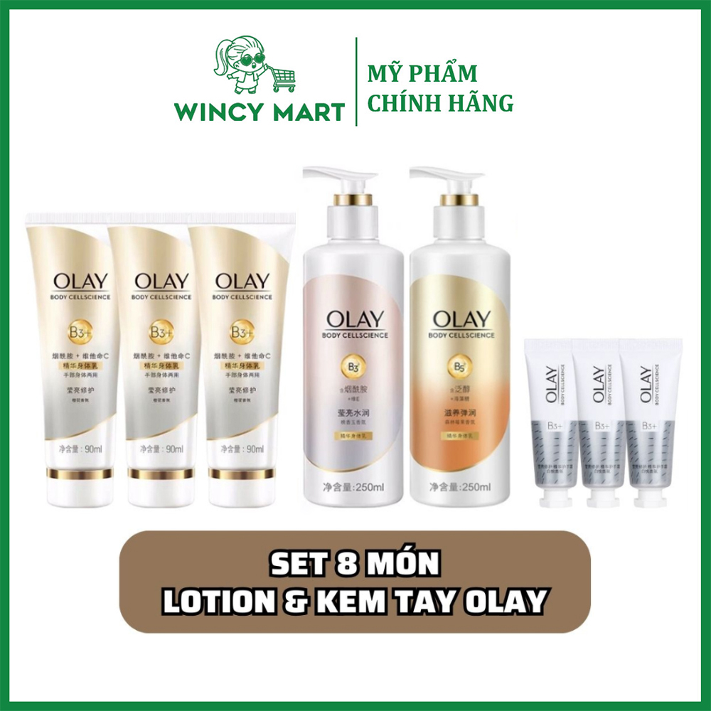 Sữa tắm trắng da olay, sữa dưỡng thể sáng da olay b3 500ml - vitamin c body cellscience - wincy mart