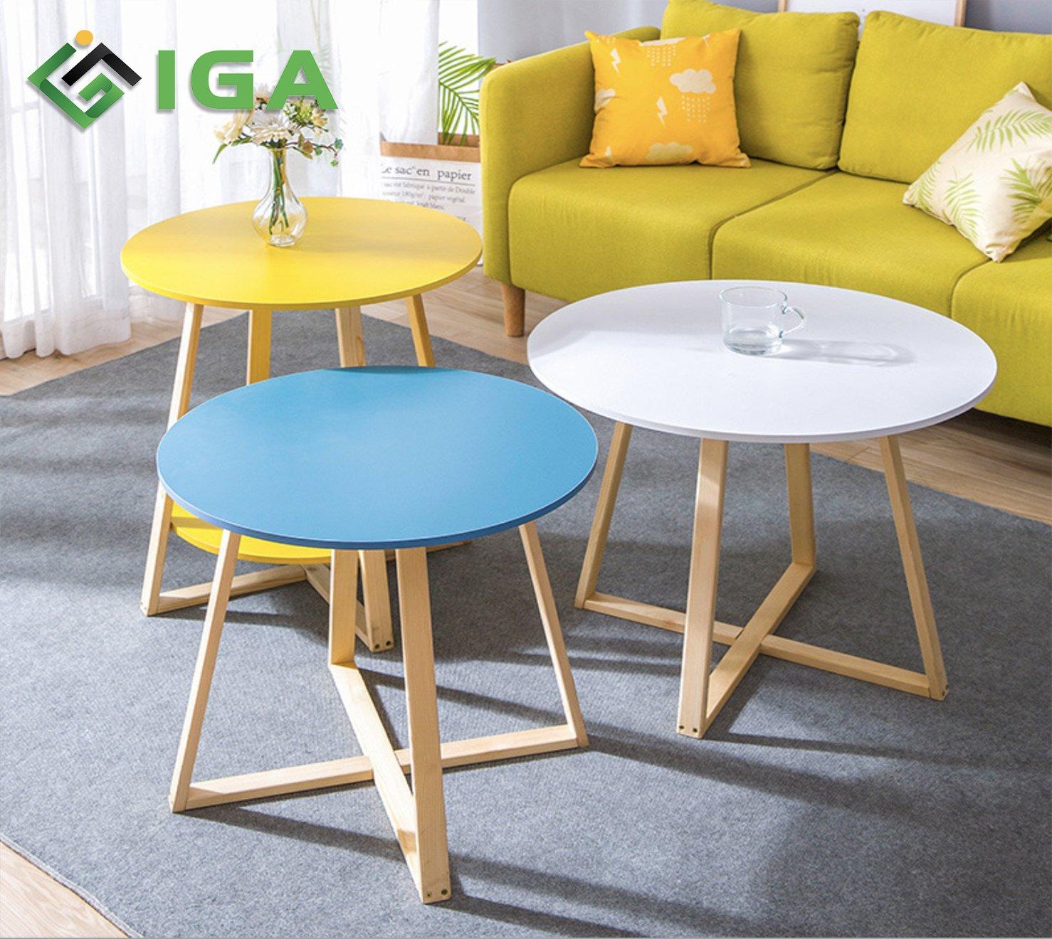 Bàn trà sofa Bắc Âu Chân vuông mặt 60cm ( Siêu Hot )