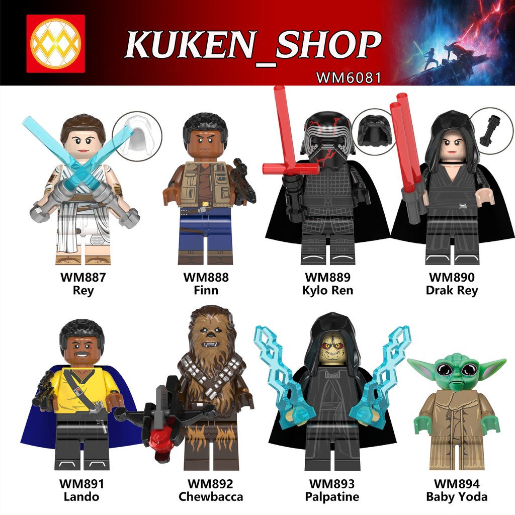 Mini Star Wars Các Mẫu Nhân Vật Trong Seri Phim Chiến Tranh Giữa Các Vì Sao Phần 9 WM6081