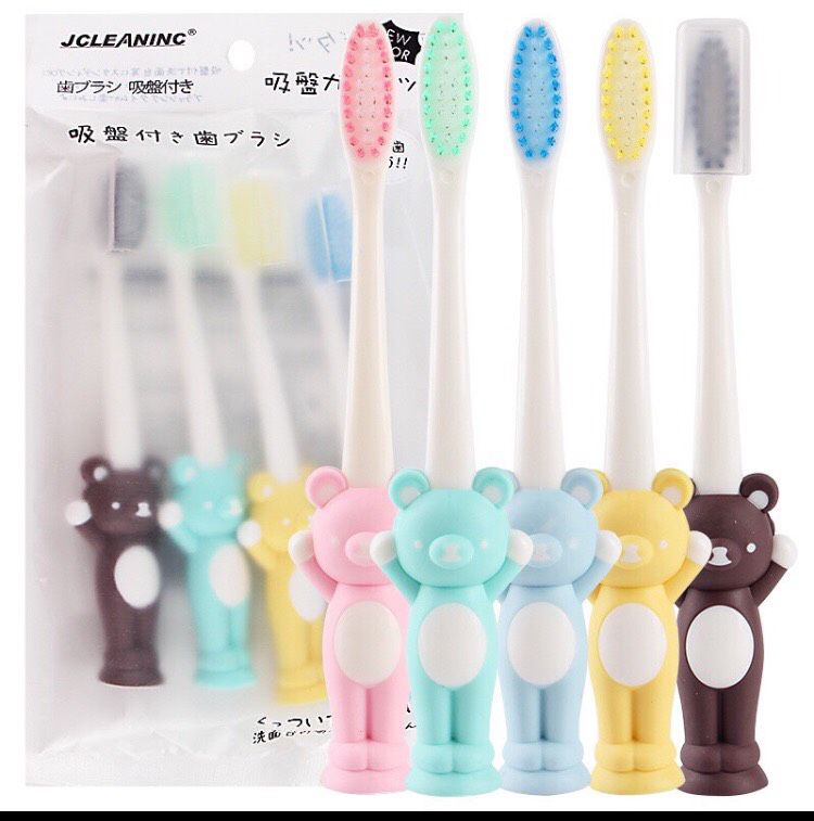 Sét 4 bàn chải đánh răng siêu mềm cho bé