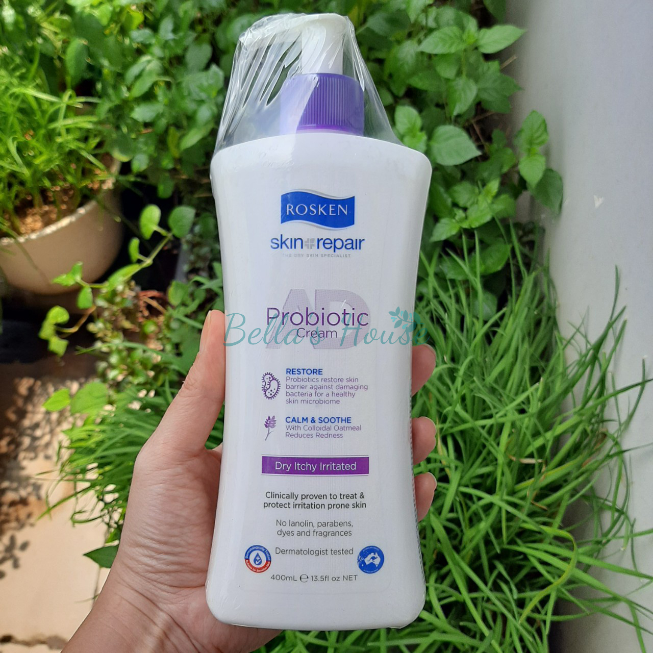 HCM [ TEM CÔNG TY] Chăm Sóc Da Khô, Chàm, Vảy Nến - ROSKEN AD Probiotic  75mL & 400mL
