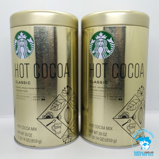 Bột cacao Hot Cocoa Classic - STARBUCKS Hot Cocoa Classic 850g Mỹ thumbnail