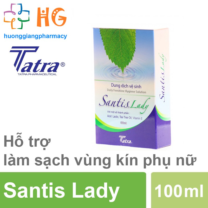 Dung dịch vệ sinh phụ nữ Santis Lady