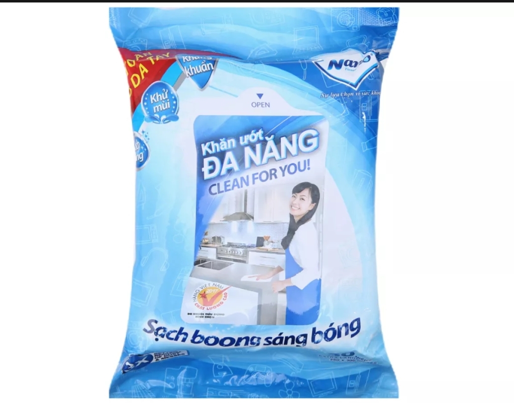 (HCM) KHĂN ƯỚT ĐA NĂNG 30 TỜ
