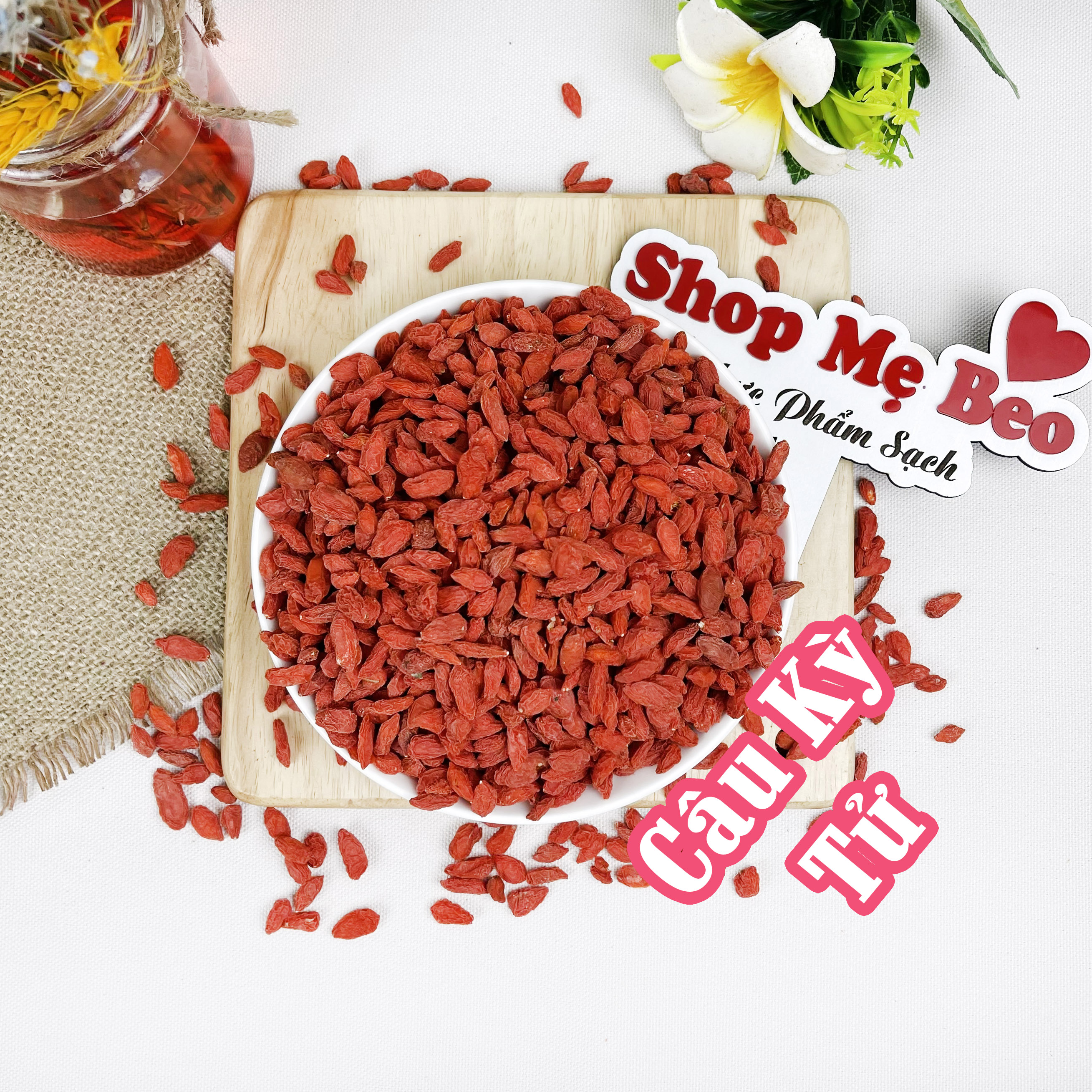 Kỷ Tử Đỏ (Câu Kỉ Tử) Sấy Khô Shop Mẹ Beo