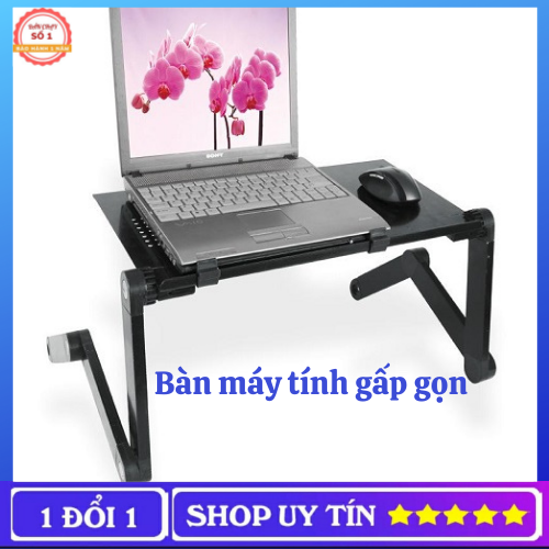 Bàn để laptop gấp gọn đa năng có lưới tản nhiệt thông minh - bàn để máy tính laptop xoay 360 độ gấp gọn có lưới tản nhiệt