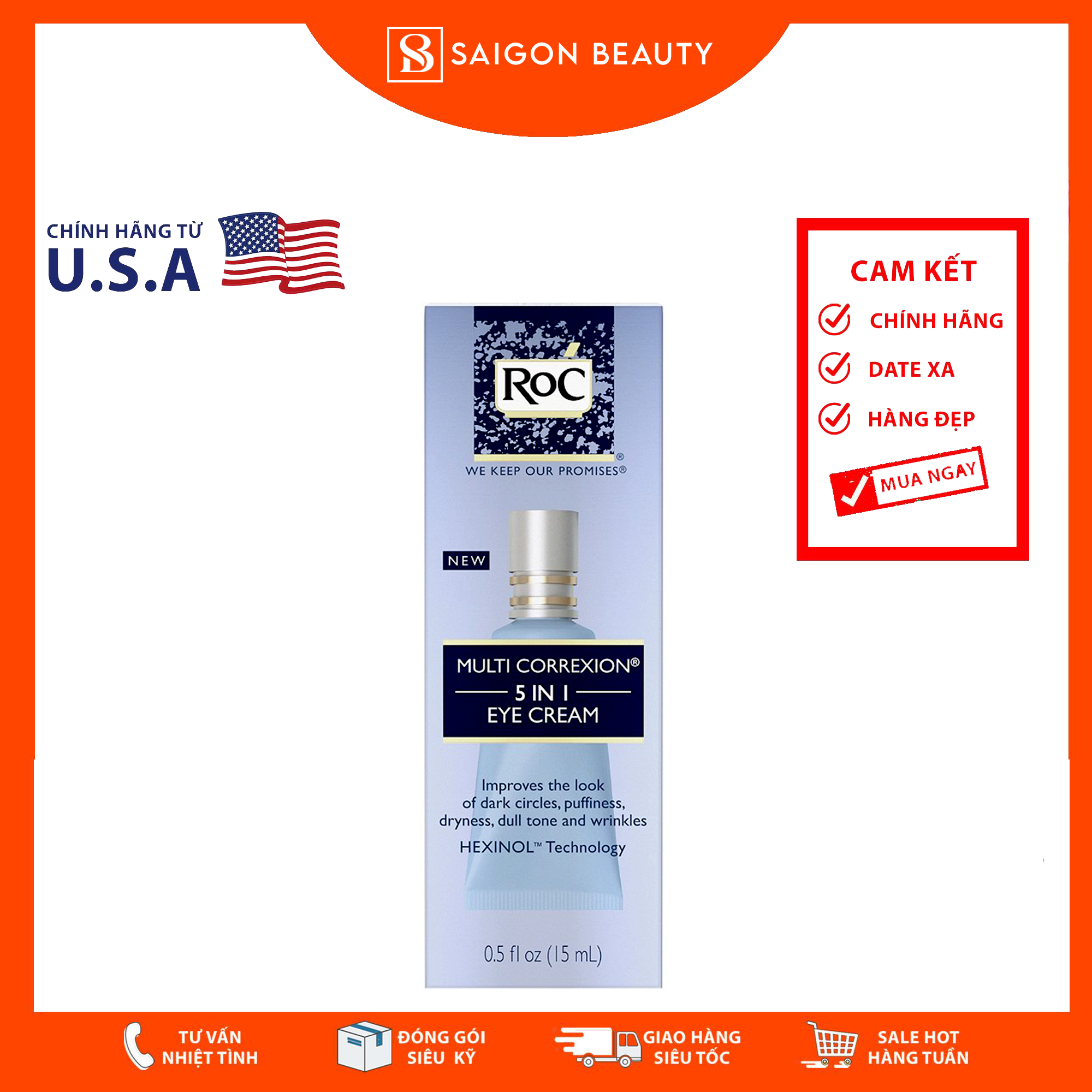 RoC Multi Correxion 5in1 Eye Cream (15mL)