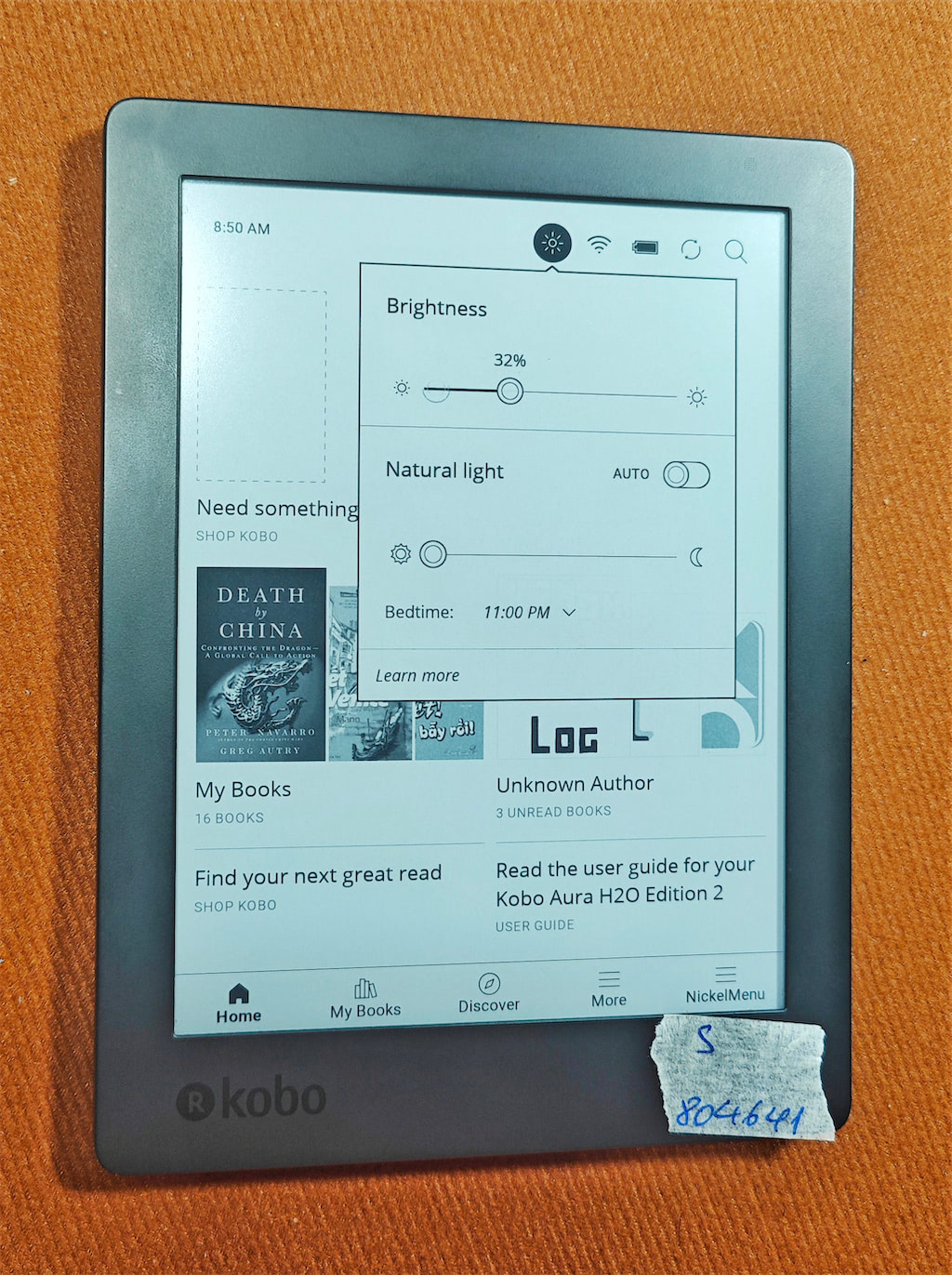 Máy Đọc Sách Kobo Aura H20 Edition 2 - 6.8inch - Đã Cài Koreader