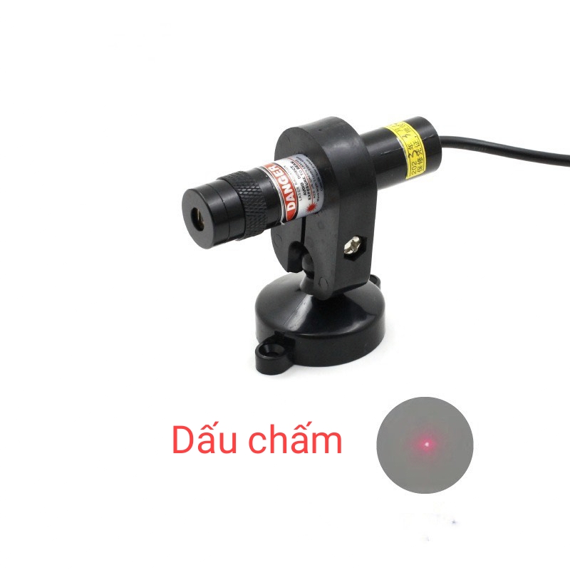 Đèn laze màu đỏ dấu cộng , dấu trừ , dấu chấm hãng prof đế nam châm hút dùng để canh vải sọc trong nghành may