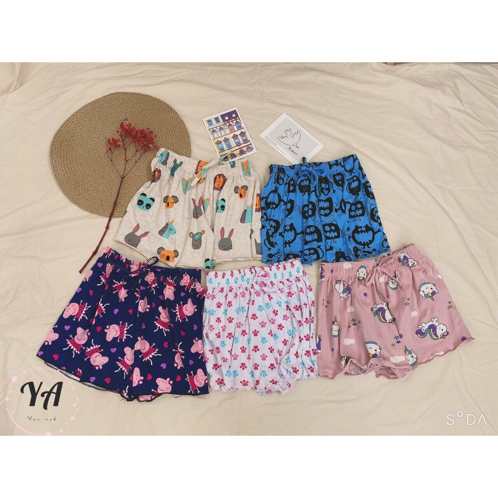 Quần đùi chất cotton Thái cute cho bạn Nữ
