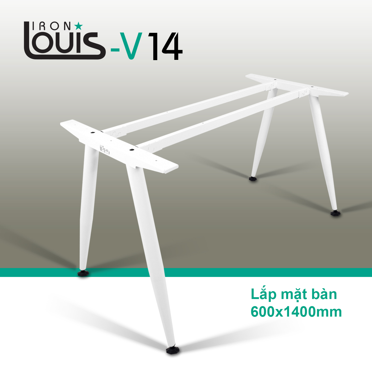 Bộ chân bàn sắt Louis V-14