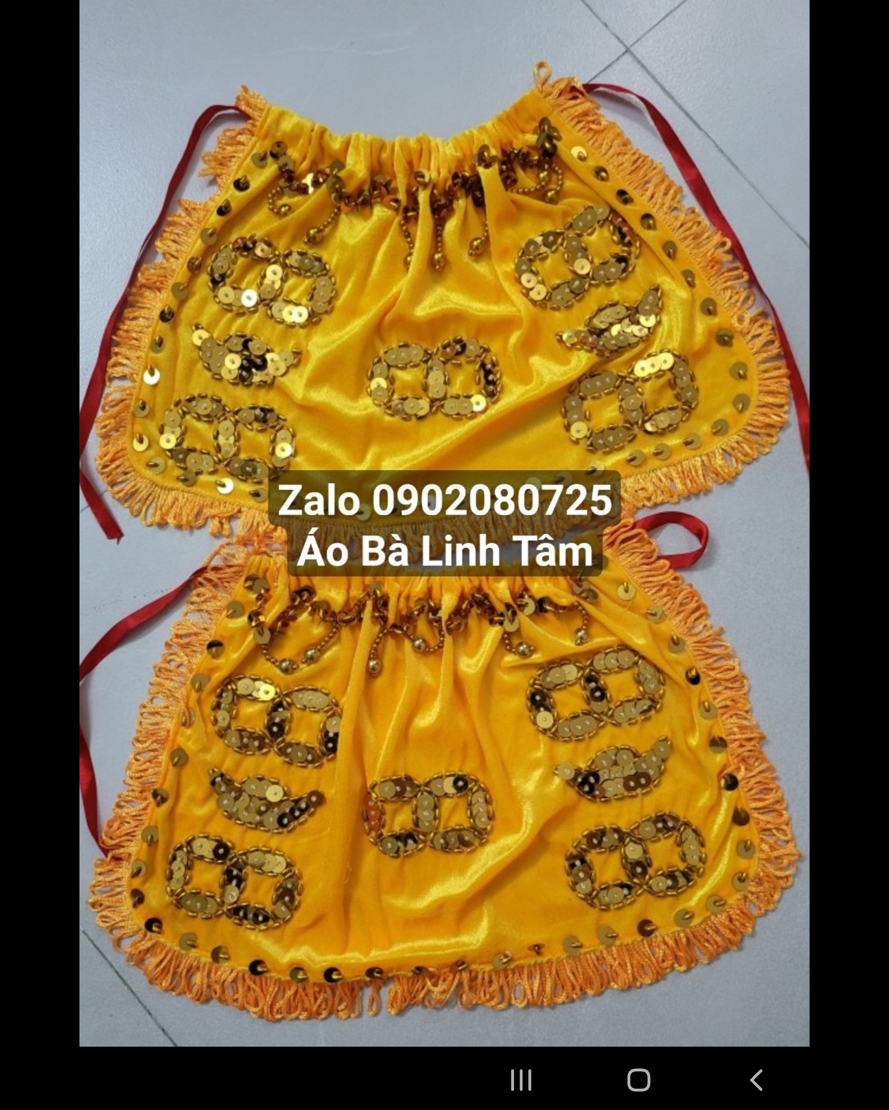 Áo Thần Tài - Thổ Địa (Kết Cườm)
