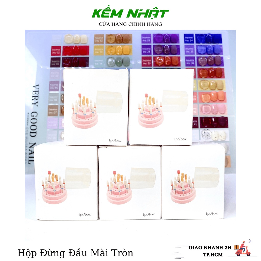 Hộp Đựng Đầu Mài Móng Tròn