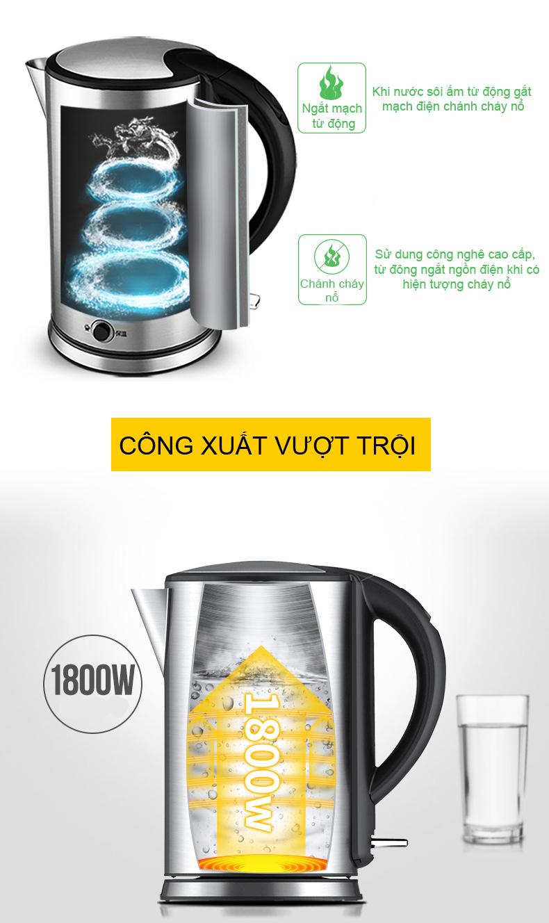Ấm siêu tốc Philips HD9316 1,7L cao cấp