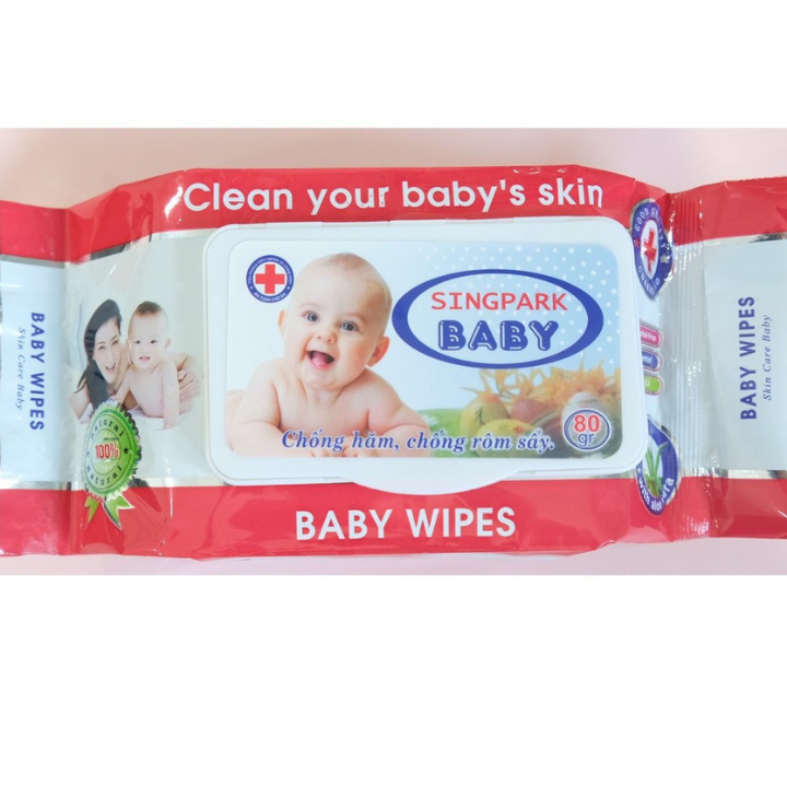 COMBO 5 KHĂN GIẤY ƯỚT BABY 80 MIẾNG