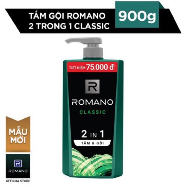 SỮA TẮM GỘI ROMANO CLASSIC 2 TRONG 1 650GR