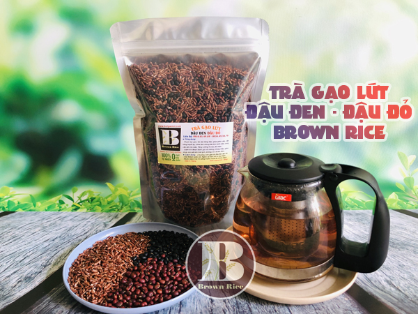 Trà gạo lứt đậu đỏ đậu đen 800gr Brown Rice