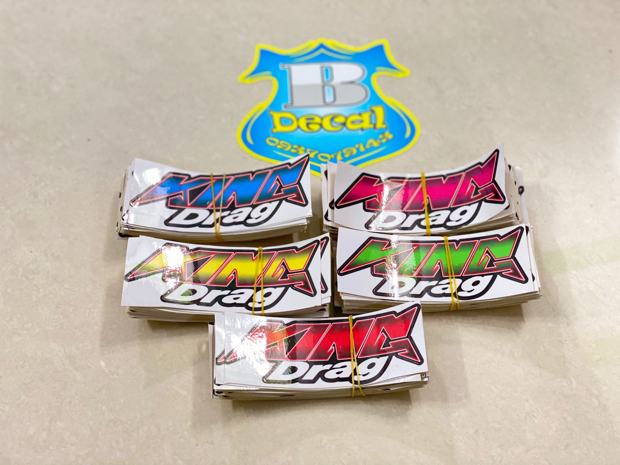 Combo 2Tem King Drag dán đầu xe