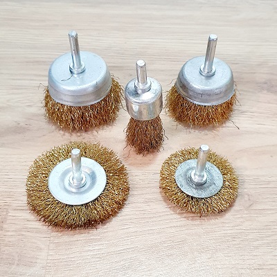 [HCM]Bộ Chổi Đánh Cước 5 Chi Tiết Trục 6mm Gắn Máy Cầm Tay