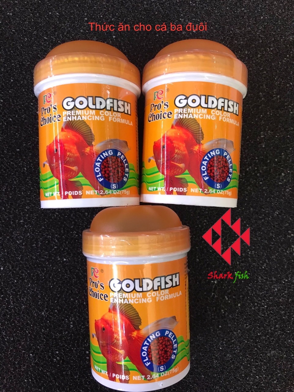 Thức ăn cho cá ba đuôi, cám cho cá vàng gold fish 75gam