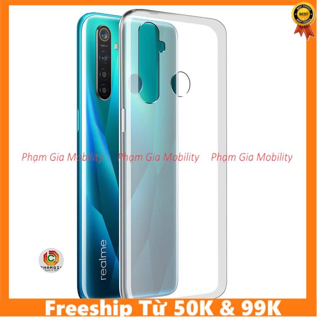 Ốp lưng Realme 5 / Realme 5 Pro trong suốt cao cấp